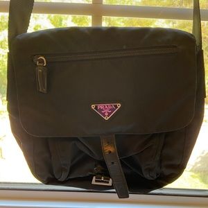 Prada black “camera” bag